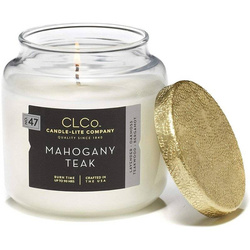 Candela profumata in vetro Candle-lite CLCo - No. 47 Mahogany Teak