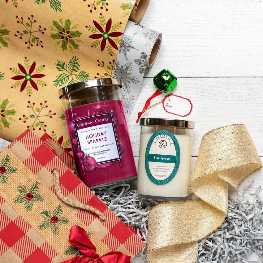 Soy scented candle Blue Spruce Colonial Candle 