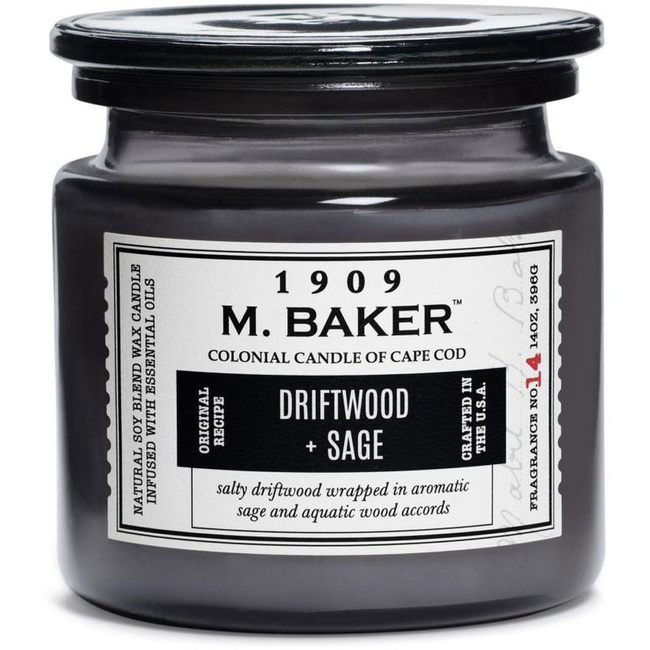 Sójová vonná sviečka lekárenská dóza 396 g Colonial Candle M Baker - Driftwood Sage
