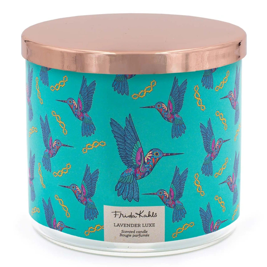 Bougie parfumée Frida Kahlo en verre 400 g - Lavender Luxe