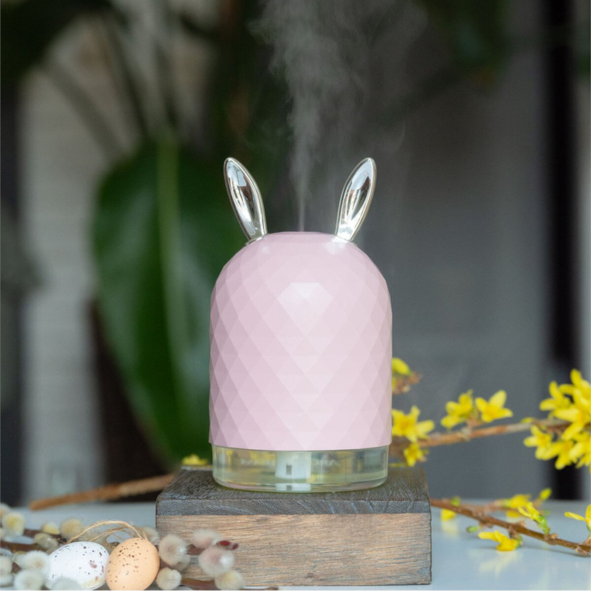 Office lamp humidifier ionizer USB Sweet Diamond pink
