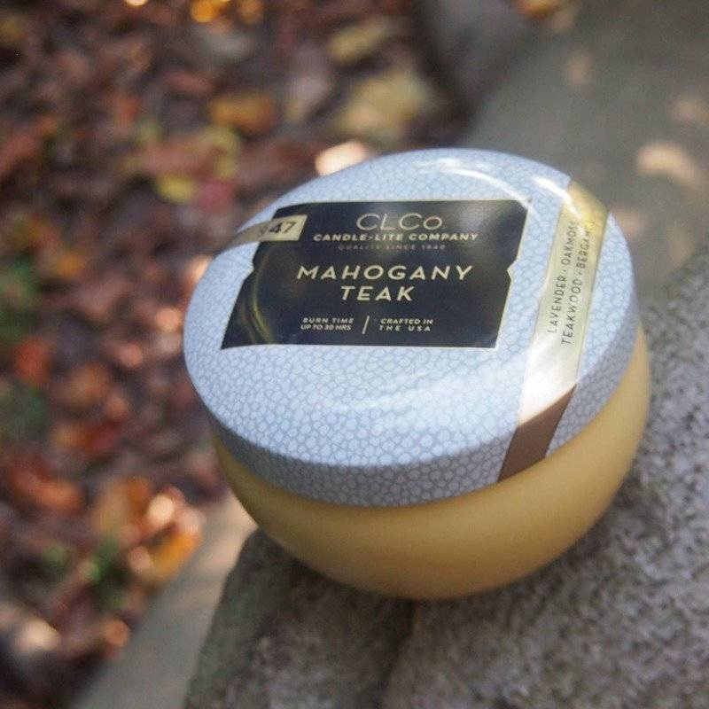Bougie parfumée Candle-lite CLCo Candle Jar - No. 47 Mahogany Teak