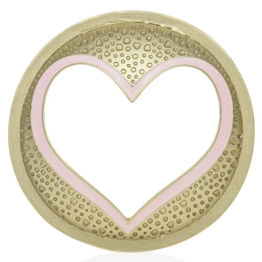 Coperchio di candela metallo cuore Purple River - Pastel Romance Heart