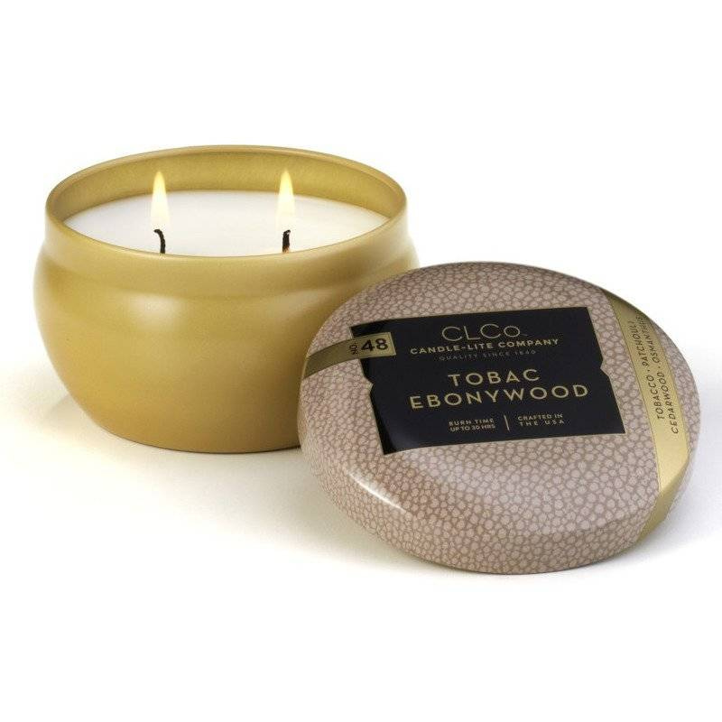 Geurkaars Candle-lite CLCo Candle Jar - No. 48 Tobac Ebonywood