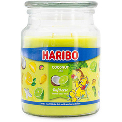 Haribo geurkaars in glas 510 g - Coconut Lime