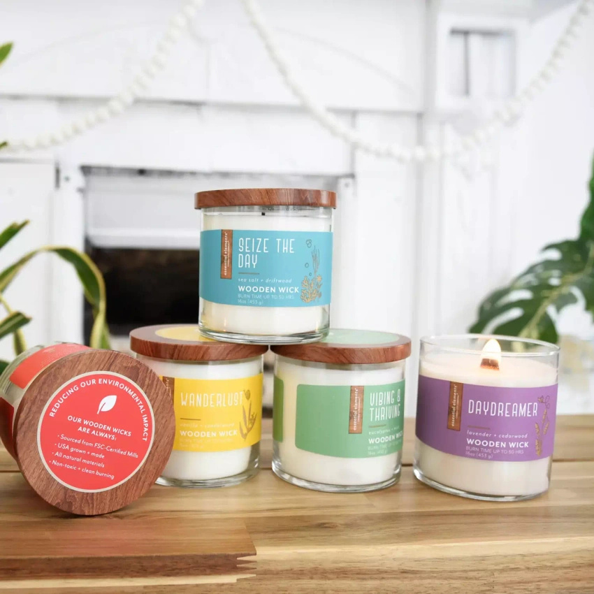 Scented candle soy essential oils Candle-lite Essential Elements 454 g - Vibing Thriving