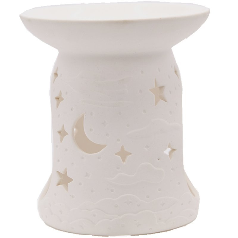 Quemador de cera Sky estrellas - Blanco