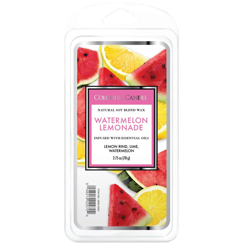 Cera perfumada de soja y sandía 77 g Colonial Candle - Watermelon Lemonade
