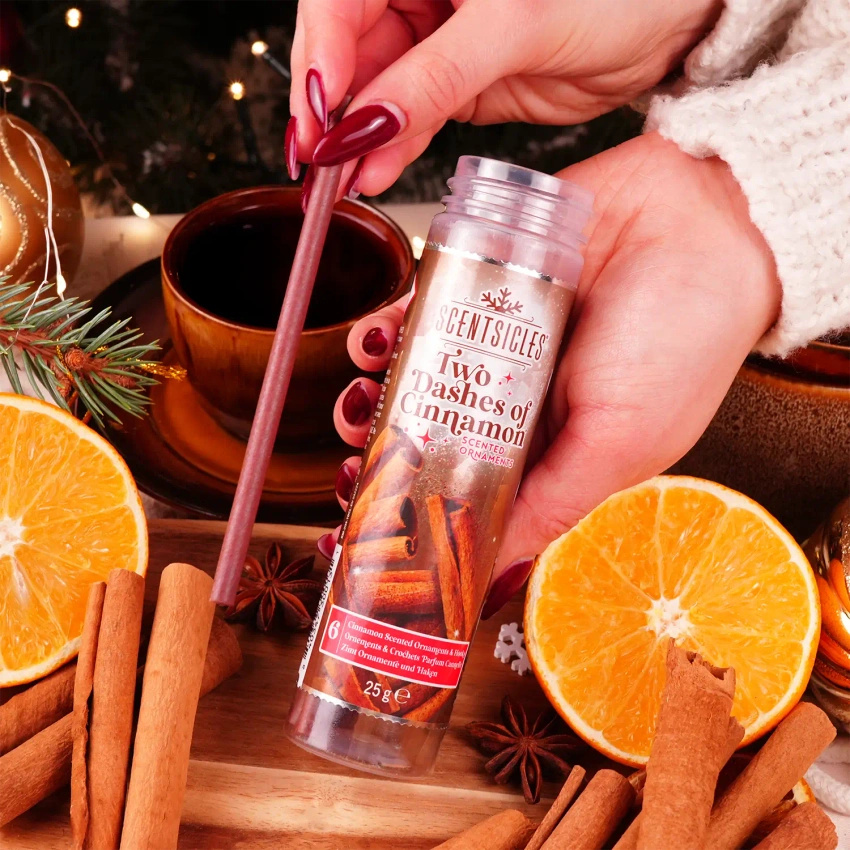 Scentsicles scented sticks for the Christmas tree cinnamon 6 pcs - Two Dashes Of Cinnamon