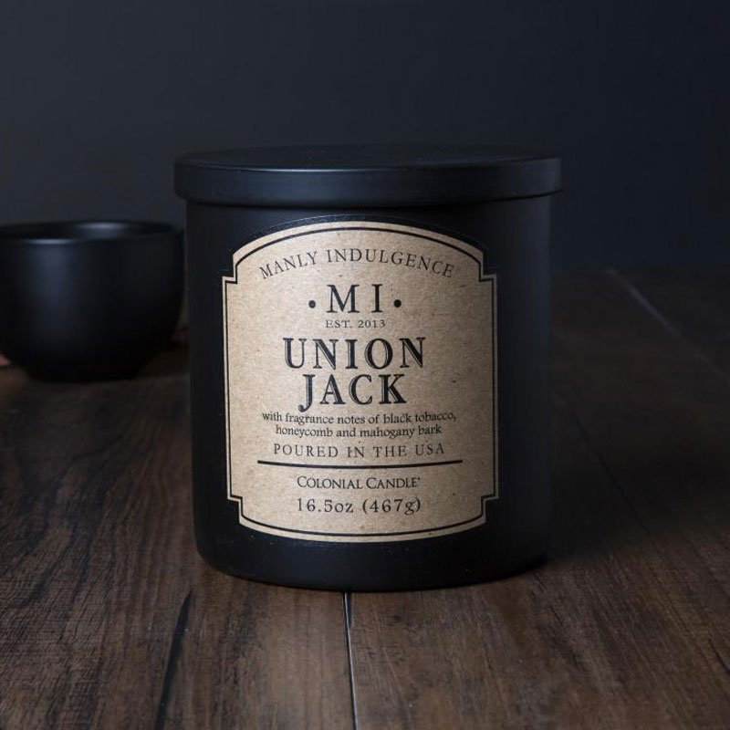 Sojowa świeca zapachowa męska Colonial Candle - Union Jack