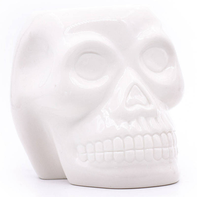 Geurbrander Skull Wit keramiek schedel