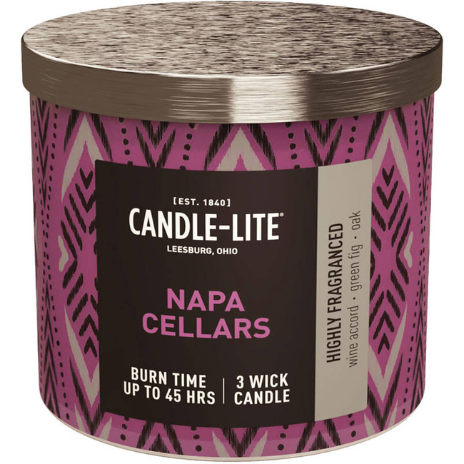Naturale candela profumata 3 stoppini Candle-lite Everyday 396 g - Napa Cellars