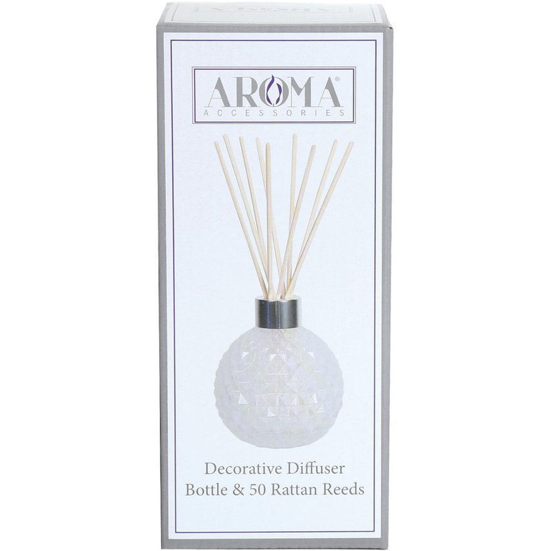 Bottle with sticks Woodbridge refill set - White