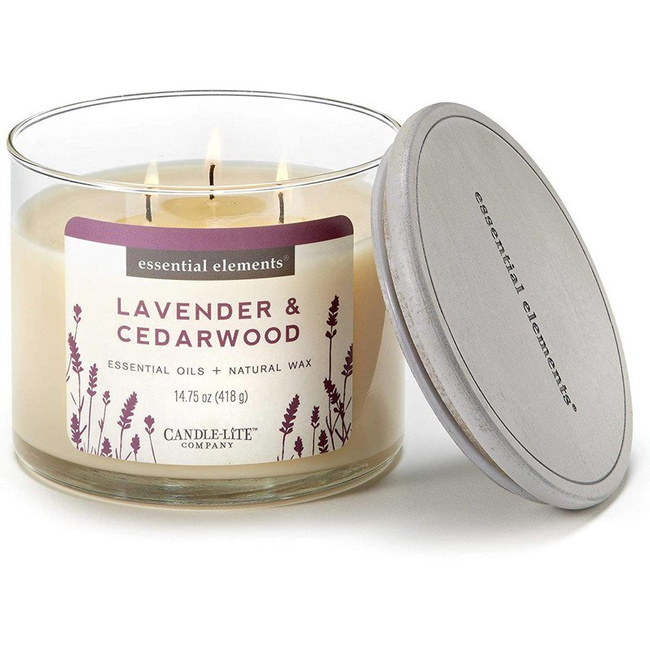 Ароматическая свеча с эфирными маслами Candle-lite Essential Elements - Lavender Cedarwood