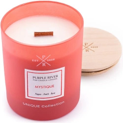 Soy scented candle Purple River Unique 220 g - Mystique