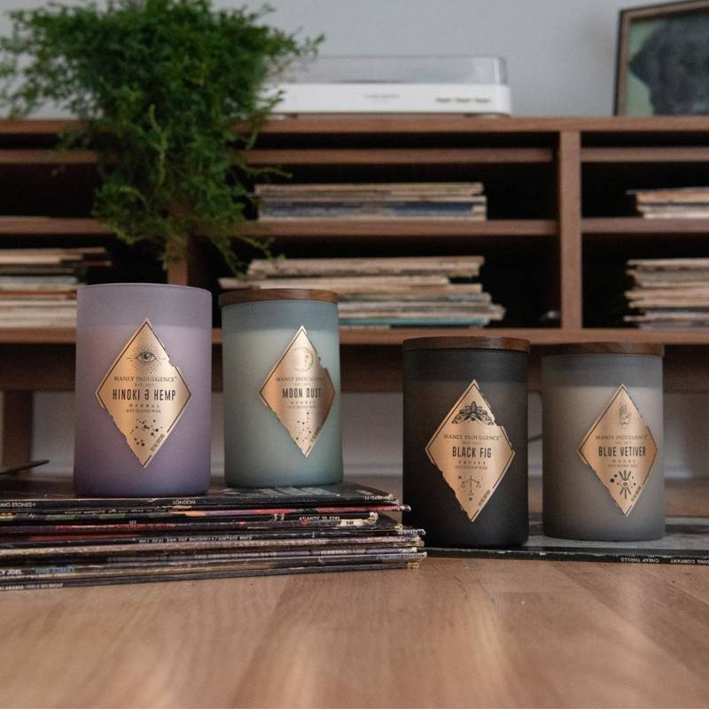 Candela di soia profumata per lui Hinoki Hemp Colonial Candle