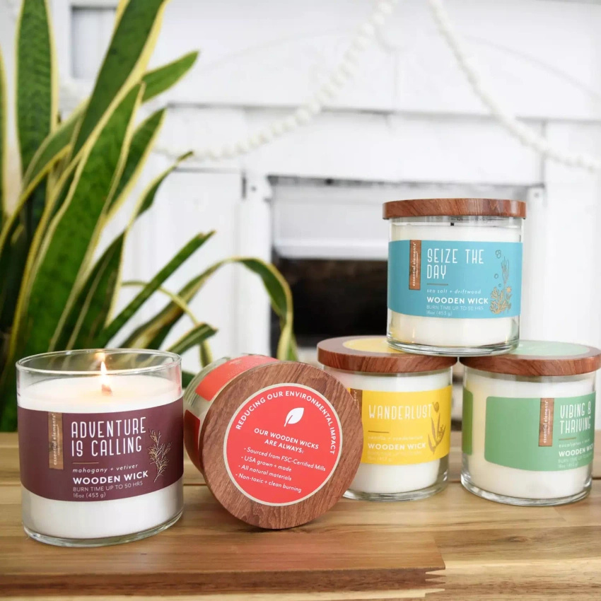 Vela aromática de soja aceites esenciales Candle-lite Essential Elements 454 g - Seize the Day