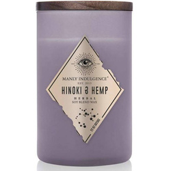 Candela di soia profumata per lui Hinoki Hemp Colonial Candle