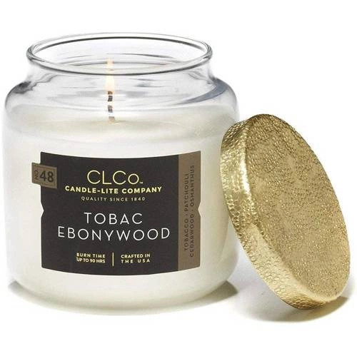 Scented candle in glas Candle-lite CLCo - No. 48 Tobac Ebonywood