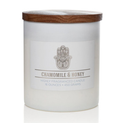 Colonial Candle Wellness large scented jar candle soy blend 16 oz 453 g - Chamomile & Honey