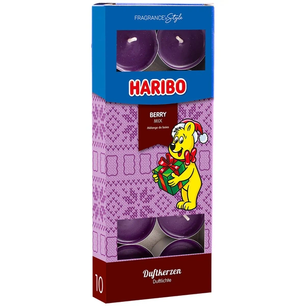 Haribo новогодние чайных свечей ароматизированных 10 шт - Berry Mix