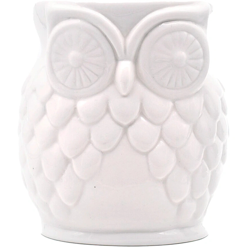 Brûle parfum Owl Blanc céramique hibou