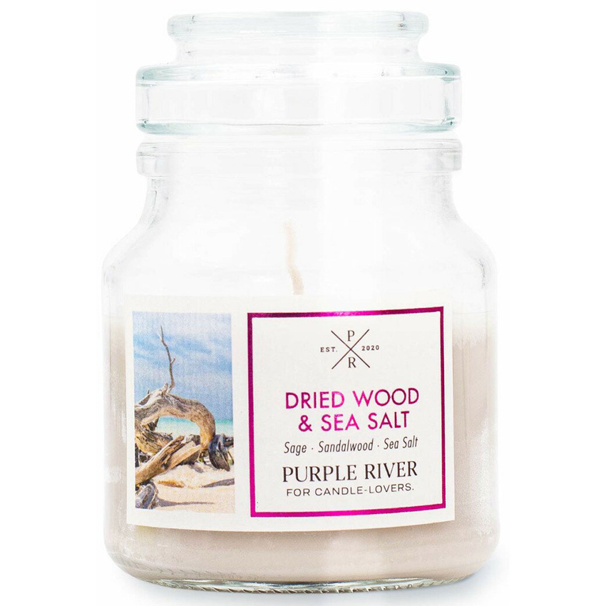 Purple River bougie parfumée de soja 113 g - Dried Wood Sea Salt