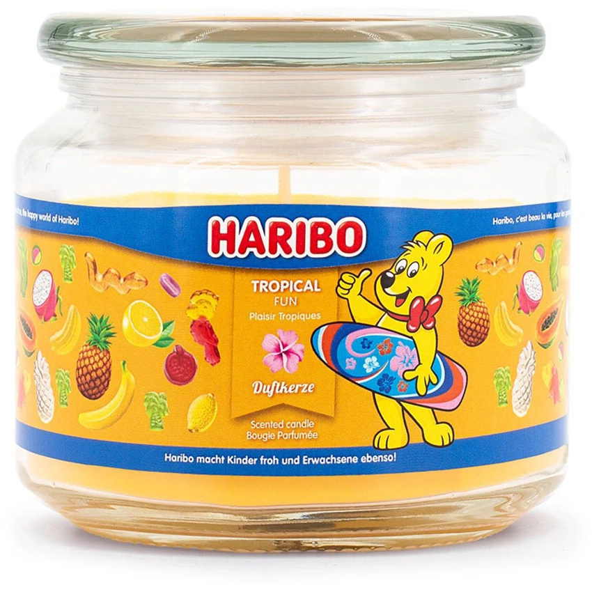 Vela perfumada en vaso Haribo 300 g - Tropical Fun