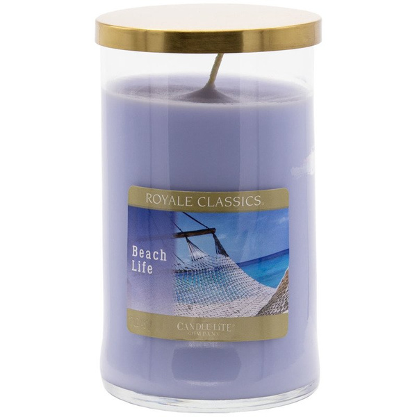 Candle-lite Royale Classics premium scented candle tumbler gold 17 oz 481 g - Beach Life
